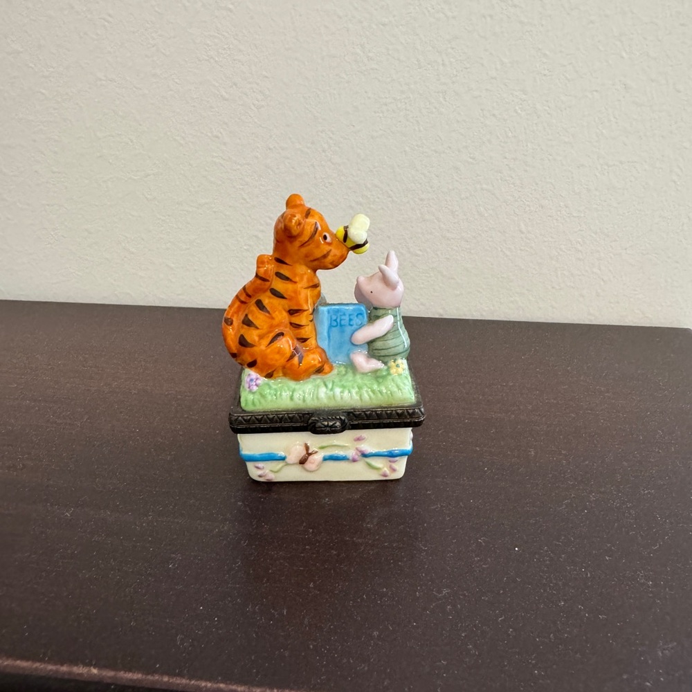 Vintage Disney Blue and White Trinket Box